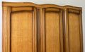 Wardrobe Vintage French Louis Oak Triple Door Carved Armoire Cabinet LOT 6534