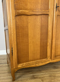 Wardrobe Vintage French Louis Oak Two Door Bedroom Storage Armoire LOT 6536