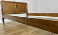 Bed Vintage French Louis XVI Double Bed Frame Oak Carved Headboard LOT 63967