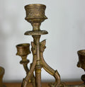 Clock Vintage French Style Mantel Clock with Matching Candelabras Set LOT 468014