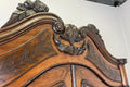 Wardrobe Antique French Style Two Door Walnut Mirrored Carved Armoire LOT 61614