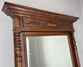 Antique French Style Oak Carved Wall Mirror Ornate Wall Frame LOT 45437