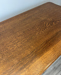 Dining Table Vintage French Carved Oak Solid Dining Table LOT 475311