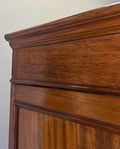 Wardrobe Antique French Mahogany Three Door Mirrored Carved Armoire LOT 612714