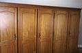 Wardrobe Vintage French Louis XVI Style Five Door Carved Armoire LOT 60095