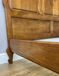 Bed Vintage French Louis XVI Double Bed Frame Oak Carved Headboard LOT 49148