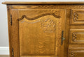 Cabinet Vintage French Louis XIV Oak Sideboard with Carved Cupboard LOT 62644