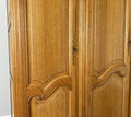 Wardrobe Vintage French Louis XVI Style Oak Four Door Carved Armoire LOT 63853