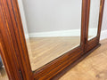 Mirror Antique French Style Walnut Triple Folding Dressing Table Mirror LOT 61396