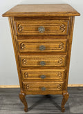 Chest of Drawers Vintage French Oak Louis XVI Style Carved Cabinet LOT 43230
