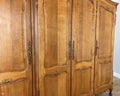 Wardrobe Vintage French Louis XVI Style Oak Four Door Carved Armoire LOT 6504
