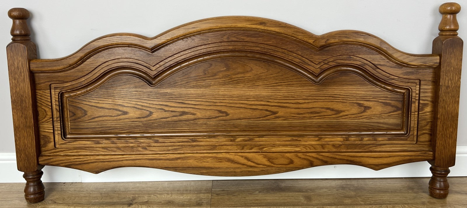 Footboard Vintage French Style Oak Double Bed Carved Footboard LOT 61831