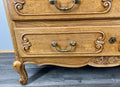 Chest of Drawers Vintage French Oak Louis XVI Style Carved Cabinet LOT 43254