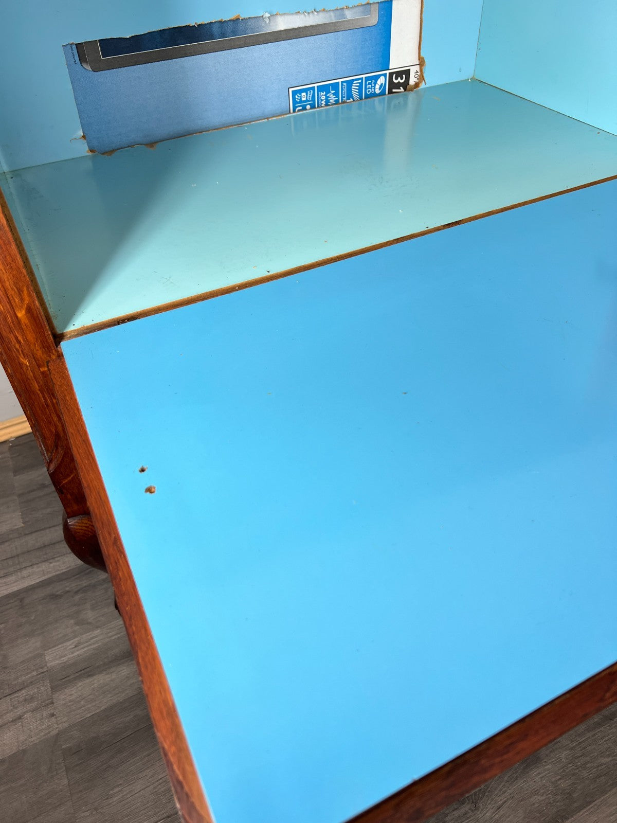 Cabinet Vintage French Louis XVI Style Oak Carved Sideboard with Drawer LOT 457913