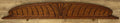 Pediment Antique French Style Carved Oak Decorative Crest Panel LOT 61810