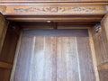 Wardrobe Antique French Oak Two Door Mirrored Carved Armoire Cabinet LOT 615317