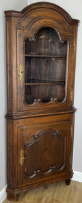 Bookcase Vintage French Style Oak Display Cabinet Carved Sideboard LOT 62621
