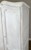 Wardrobe Vintage French Louis XVI Shabby Chic Four Door Oak Armoire LOT 616513