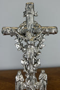 Crucifix Vintage French Style Religious Cross Ornate Base LOT 46513