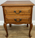 Bedside Table Vintage French Louis Style Oak Nightstand Carved Cabinet LOT 63012