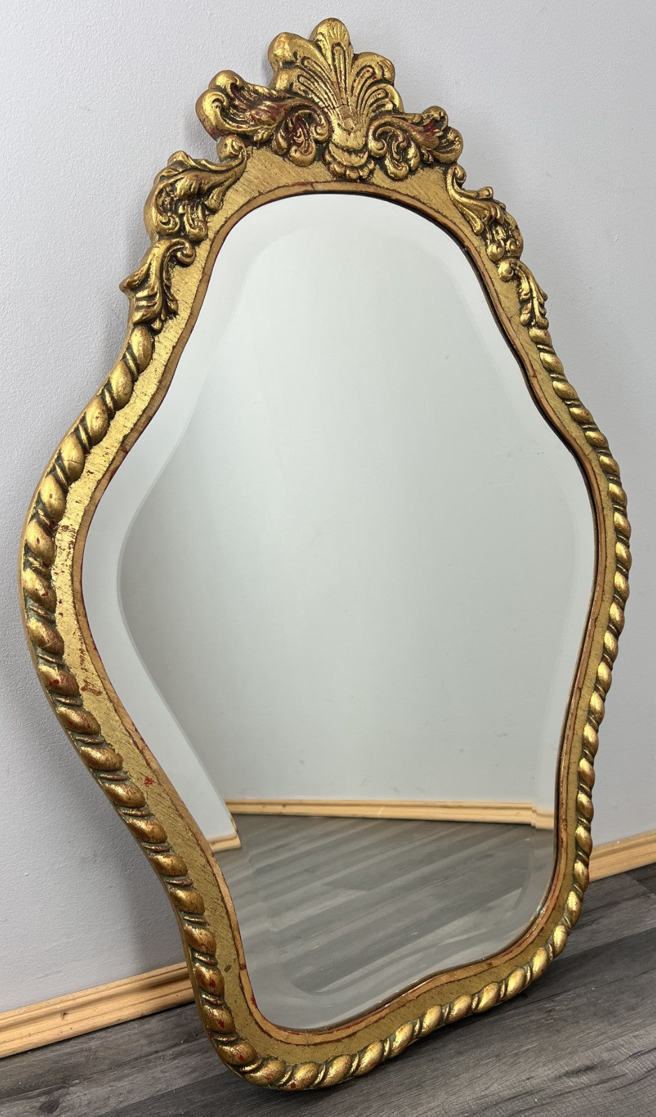 Mirror Vintage French Ornate Wall Mirror Gold Finish Wall Decor LOT 47160