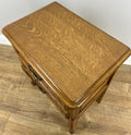 Pair of  Bedside Tables Vintage French Louis Oak Nightstands Cabinets LOT 48648