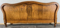 Footboard Vintage French Style Oak Double Bed Carved Footboard LOT 47321