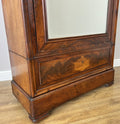Wardrobe Antique French Style Mahogany Hidden Drawer Mirrored Armoire LOT 61486