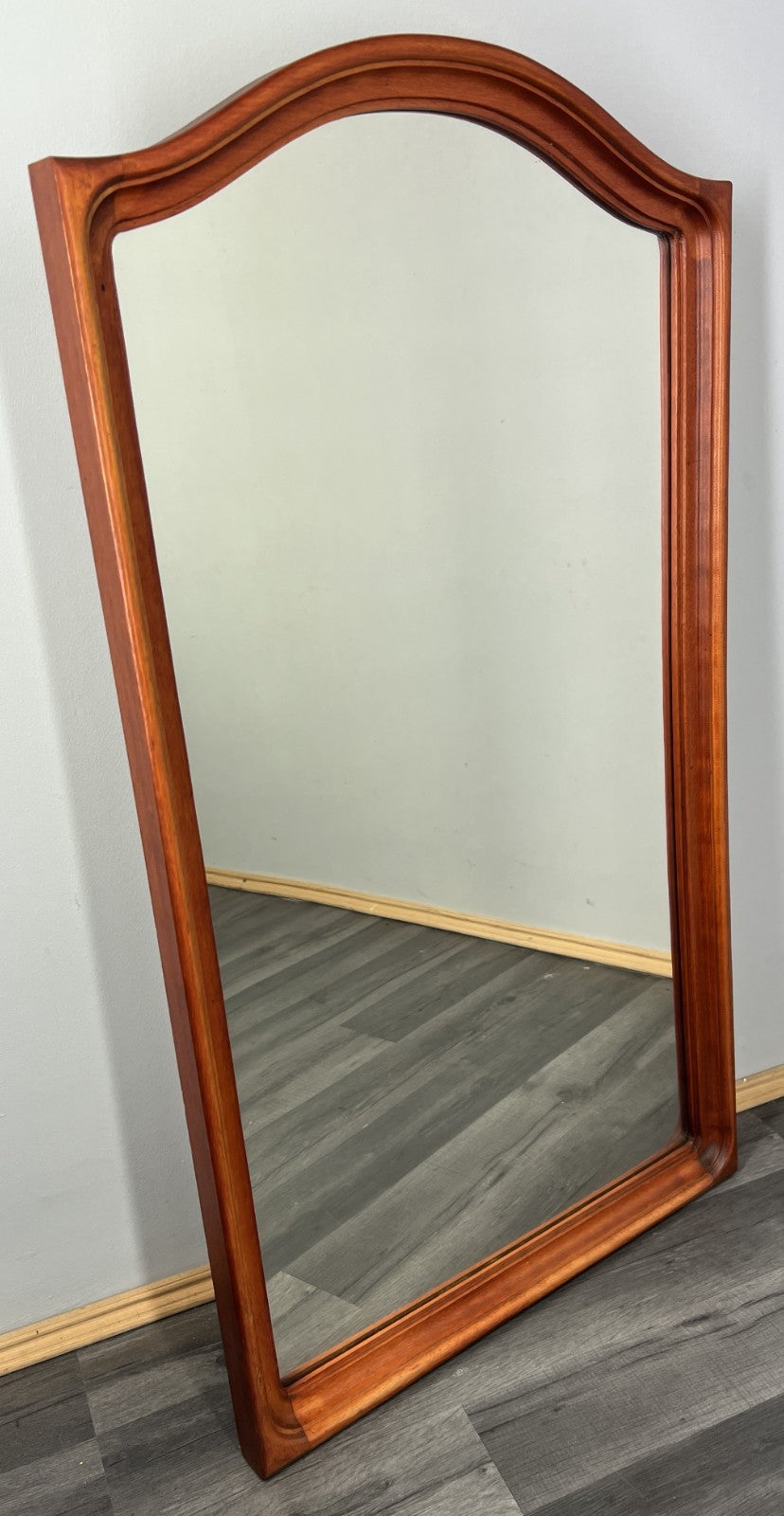 Vintage French Wall Mirror with Curved Frame Wall Decor LOT 43780