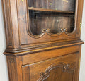 Bookcase Vintage French Style Oak Display Cabinet Carved Sideboard LOT 62625