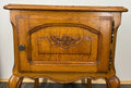 Pair of Bedside Tables Vintage French Oak Nightstands Carved Cabinets LOT 34654