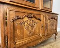 Bookcase Vintage French Louis XIV Style Oak Display Cabinet Sideboard LOT 48909