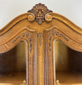 Bookcase Vintage French Louis XIV Oak Display Cabinet Carved Sideboard LOT 45782