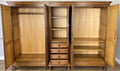 Wardrobe Vintage French Style Five Door Oak Carved Armoire Cabinet LOT 61299