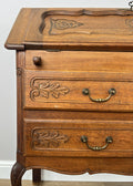 Secretaire Writing Desk Vintage French Louis Oak Rare Bureaux Cabinet LOT 63189