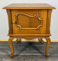 Bedside Table Vintage French Louis XVI Style Cabinet Carved Cupboard LOT 21810