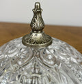Ceiling Lamp Vintage Brass Glass Flush Mount Pendant Light Fixture LOT 60508