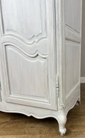 Wardrobe Vintage French Louis XVI Shabby Chic Four Door Oak Armoire LOT 616515