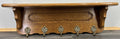 French Vintage Style Coat Rack Oak 5 Hooks Ornate Wall Shelf Coat LOT 47241
