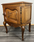 Pair of Bedside Tables Vintage French Louis  XVI Oak Carved Cabinets LOT 44409