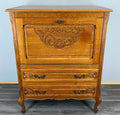 Cabinet Vintage French Louis XIV Style Writing Bureau Carved Sideboard LOT 35260