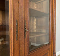 Bookcase Antique French Style Glazed Display Oak Cabinet Sideboard LOT 6513