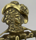 Fireplace Set Vintage French Style Brass 5 Piece Companion Set LOT 6445