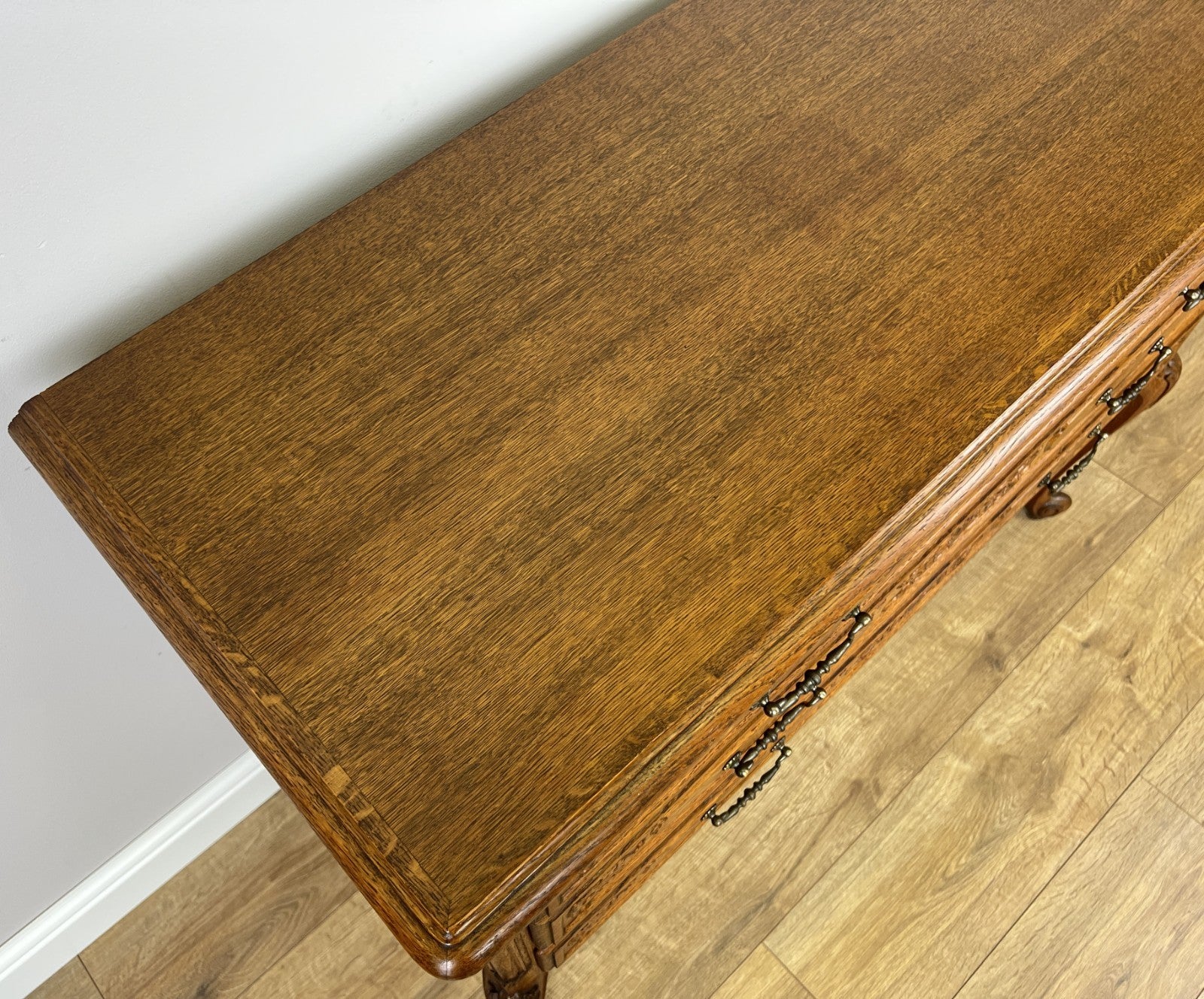 Chest of Drawers Vintage French Louis Oak 3 Drawers Carved Cabinet LOT 62608