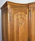 Wardrobe Vintage French Louis XVI Style Four Door Oak Carved Armoire LOT 49302