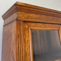 Bookcase Antique French Style Glazed Display Cabinet Walnut Sideboard LOT 6521