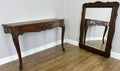 Table with Mirror Antique French Louis Oak Wall Mirror Console Table LOT 64021