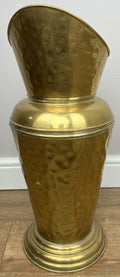 Umbrella Stand Vintage Style Brass Hall Stick Holder Hammered Finish LOT 60201