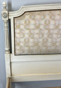Bed King Size Vintage French Shabby Chic  Bed Frame Carved Headboard LOT 45848