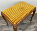 Footstool Vintage French Louis Style Oak Table Stool Upholstered Seat LOT 44226